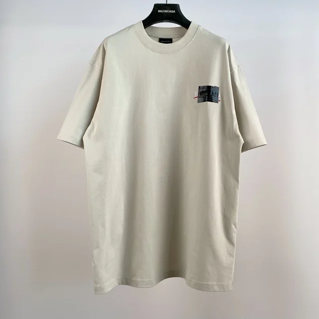 Balenciaga Beige Oversized T-Shirt