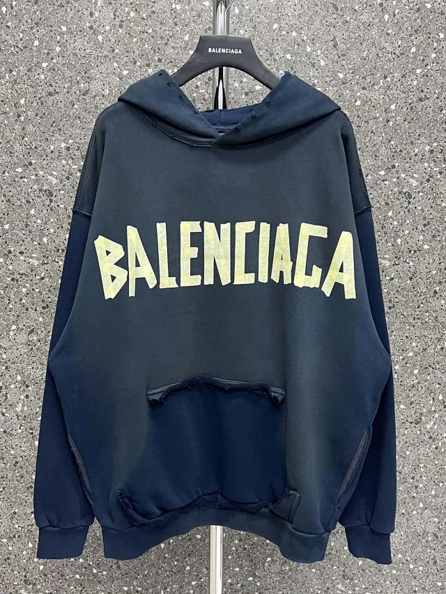 Balenciaga Dark Blue Hoodie