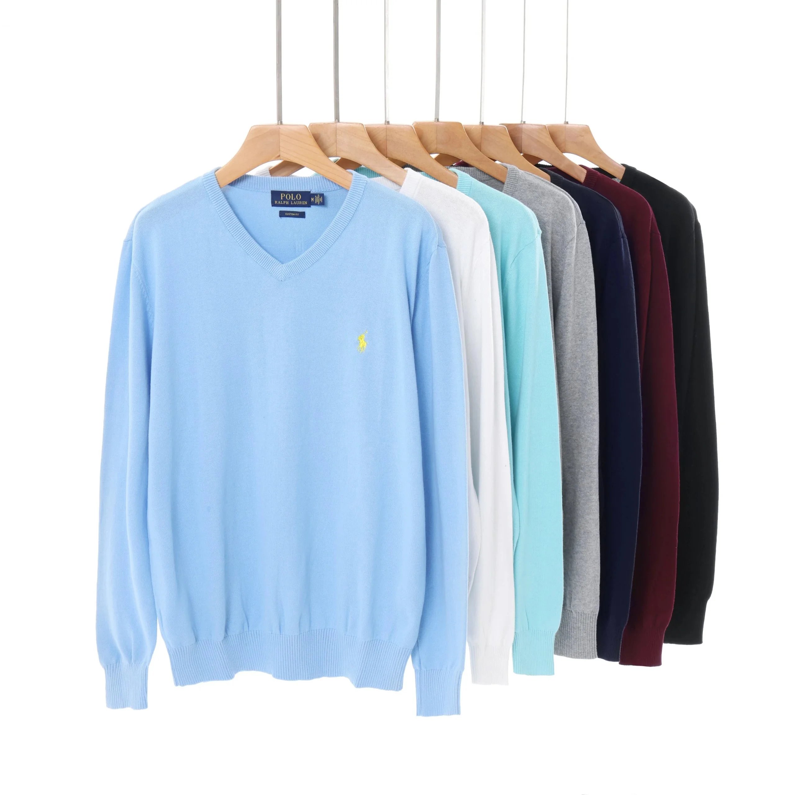 Polo Ralph Lauren Blue V-Neck Sweater