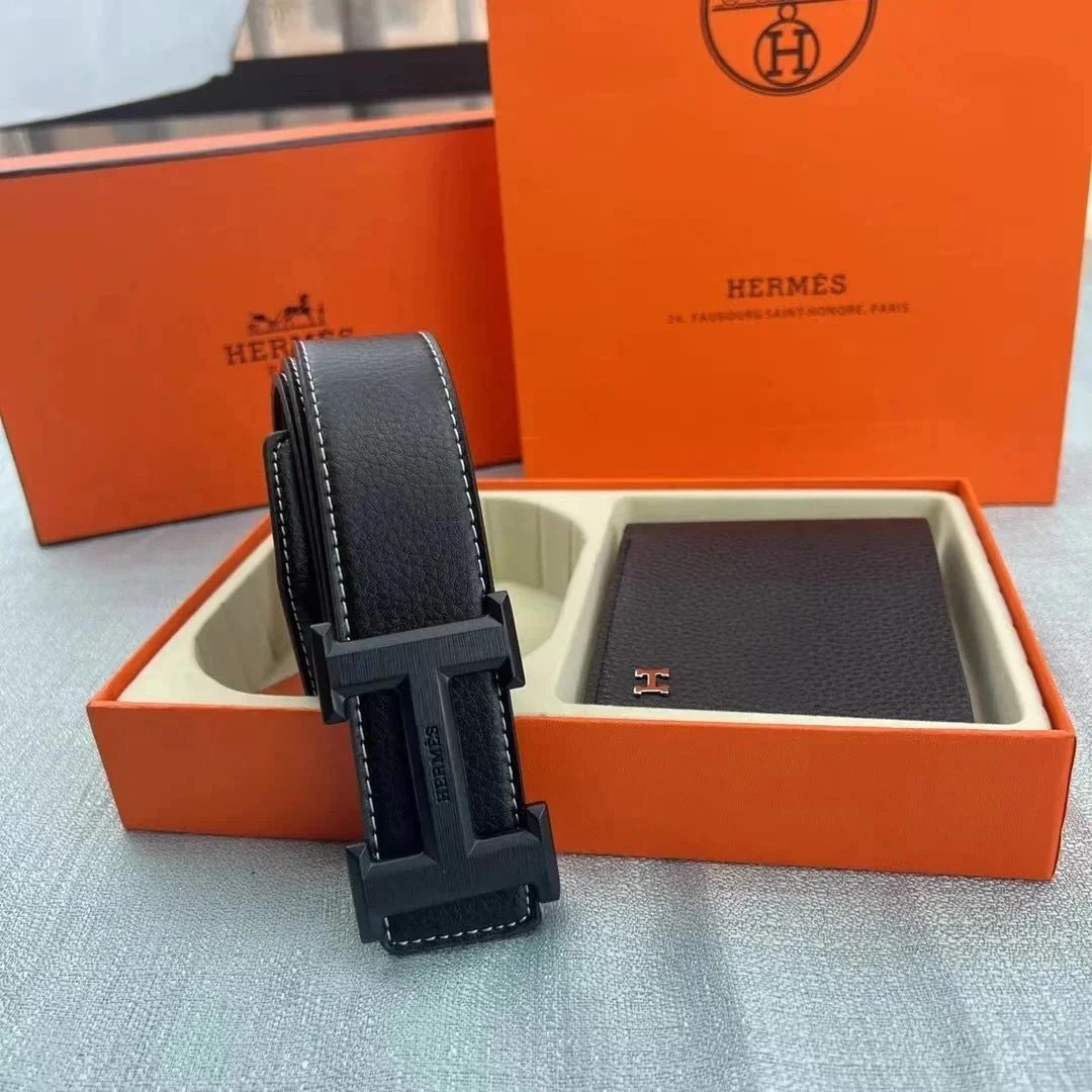 Hermès Black Leather