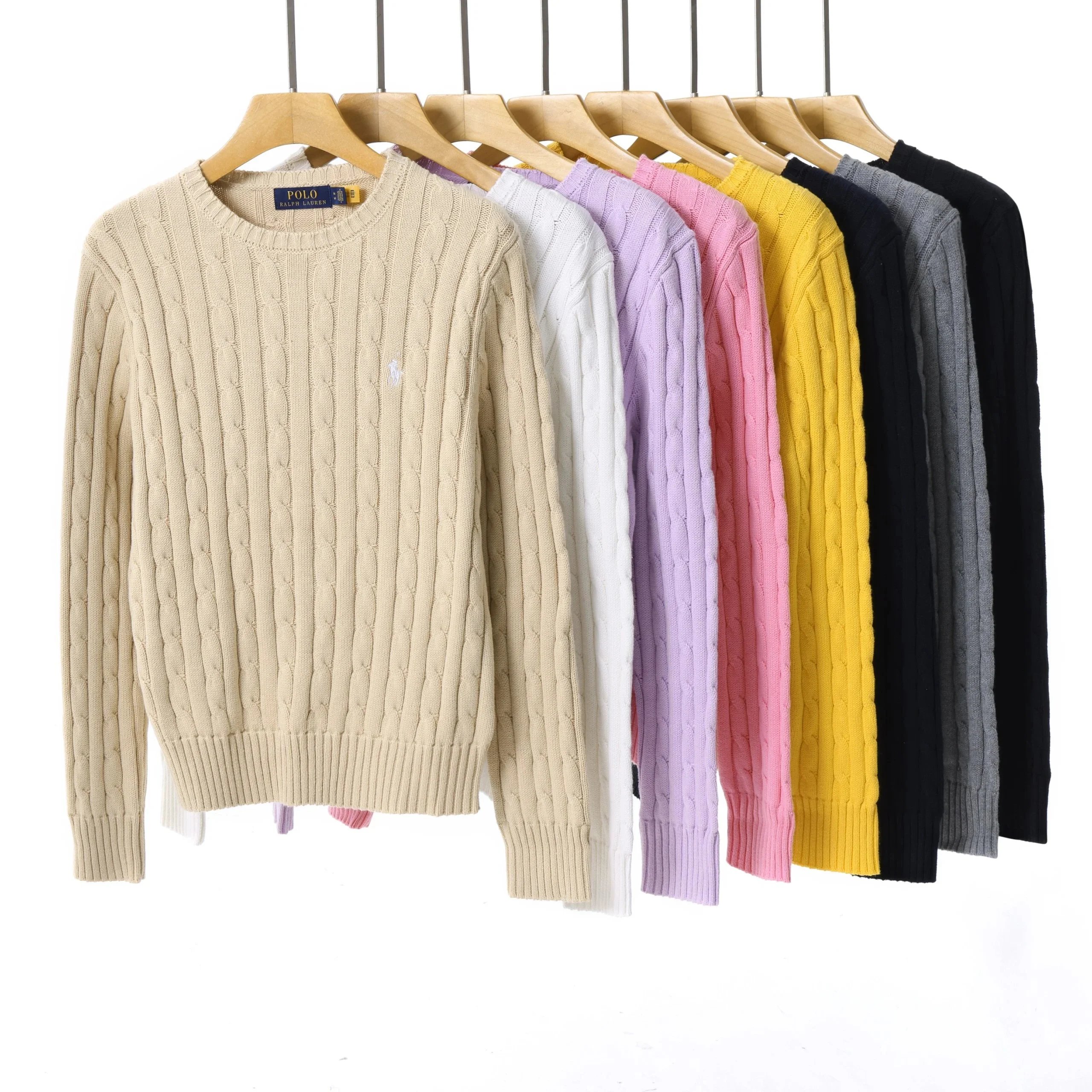Ralph Lauren Beige Cable Knit Sweater