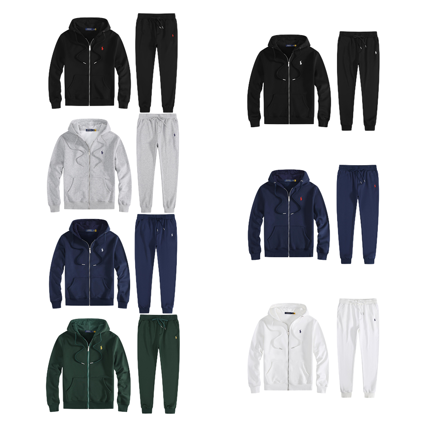 Ralph Lauren Black Full Zip Hoodie and Pants Set