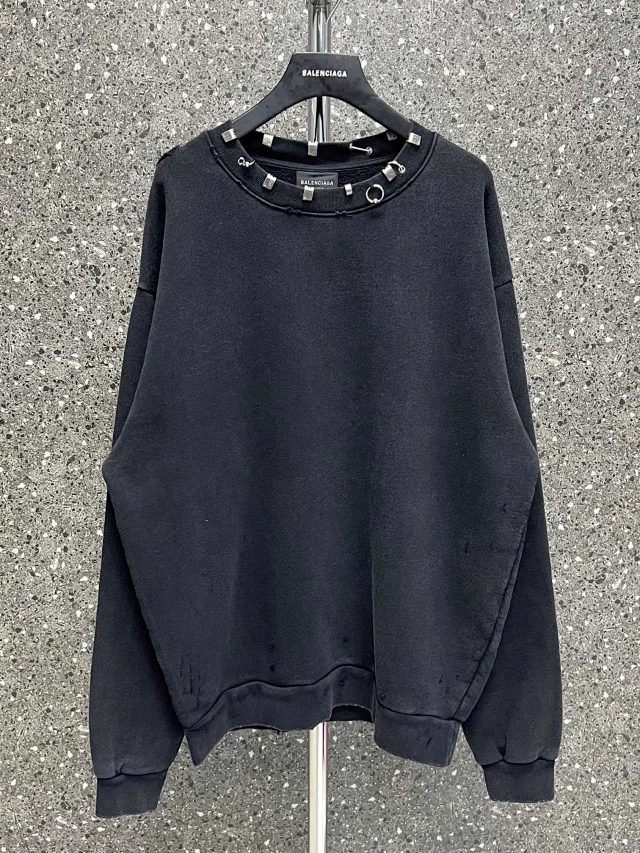 Balenciaga Black Oversized Sweatshirt