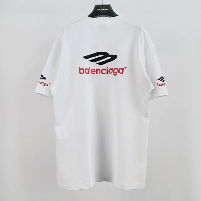 Balenciaga White Short Sleeve T-Shirt