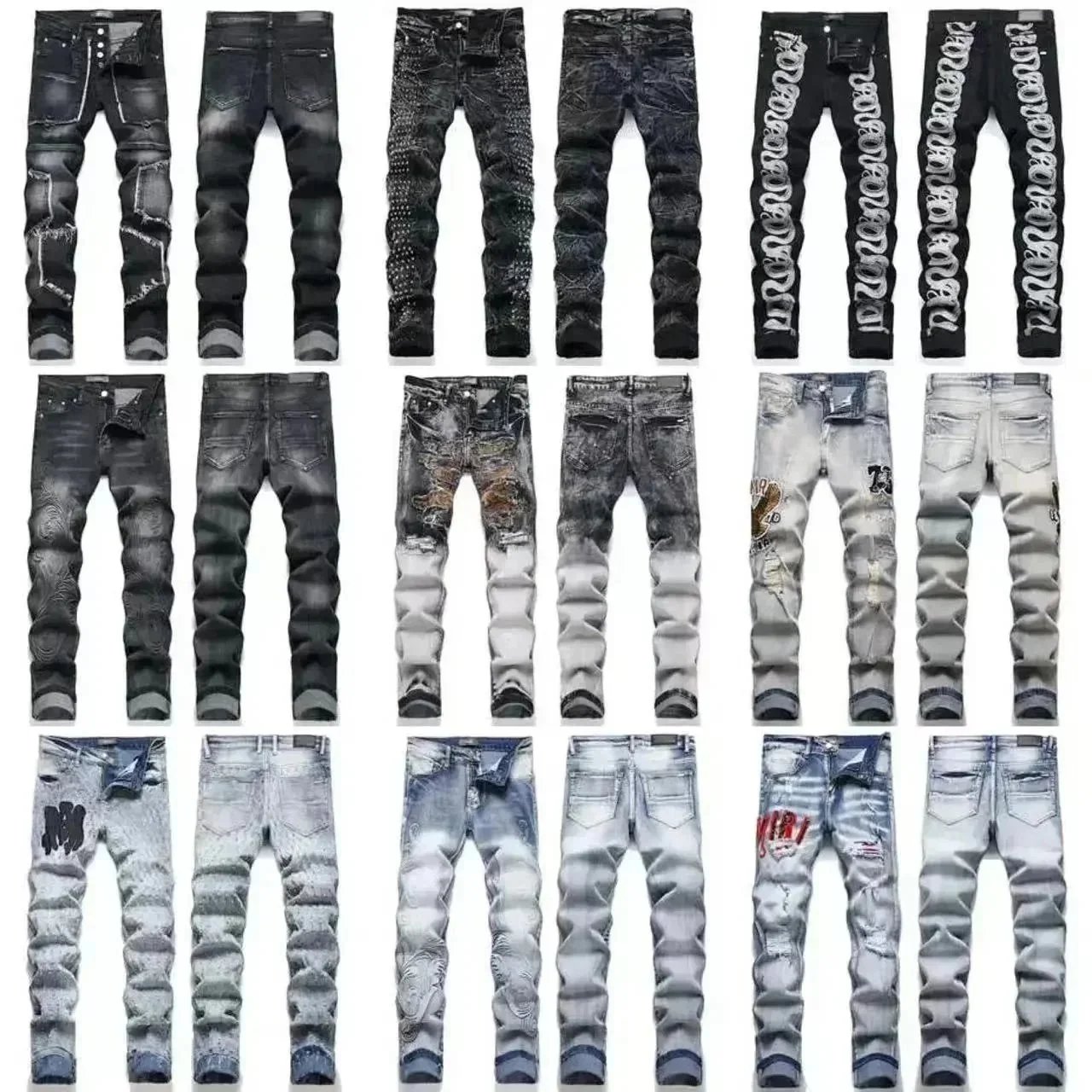 Men's Distressed Ski