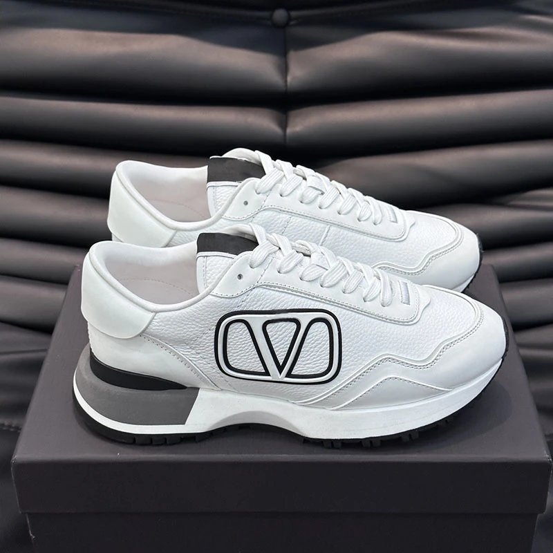 Valentino White Leat