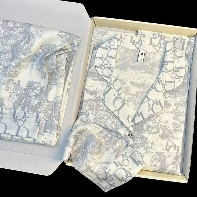 Dior White Patterned