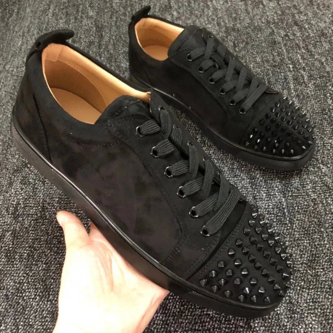 Black Suede Spike Sn
