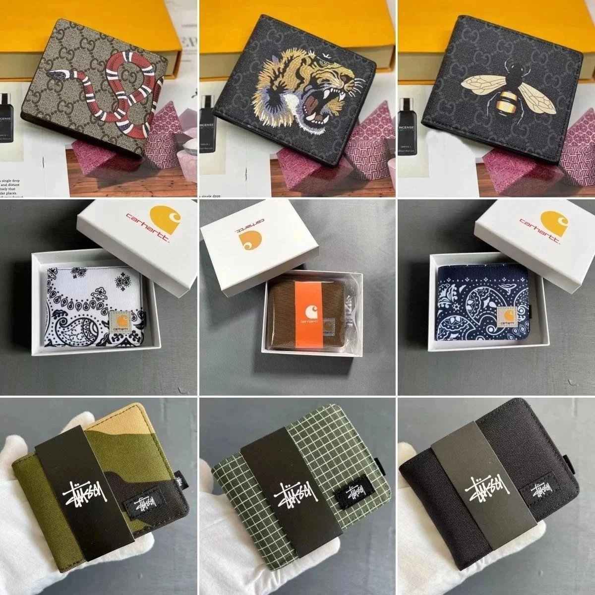 Stussy Camouflage Foldable Wallet