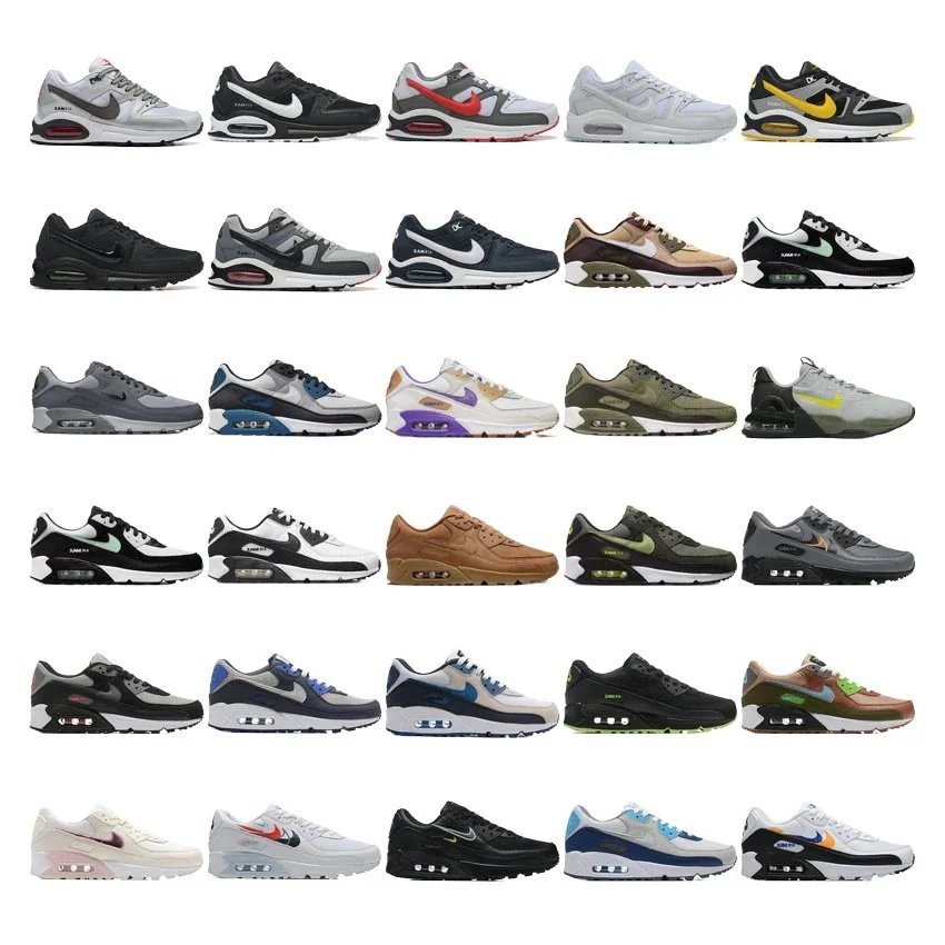 Nike Air Max Sneakers in Various Colors and Styles