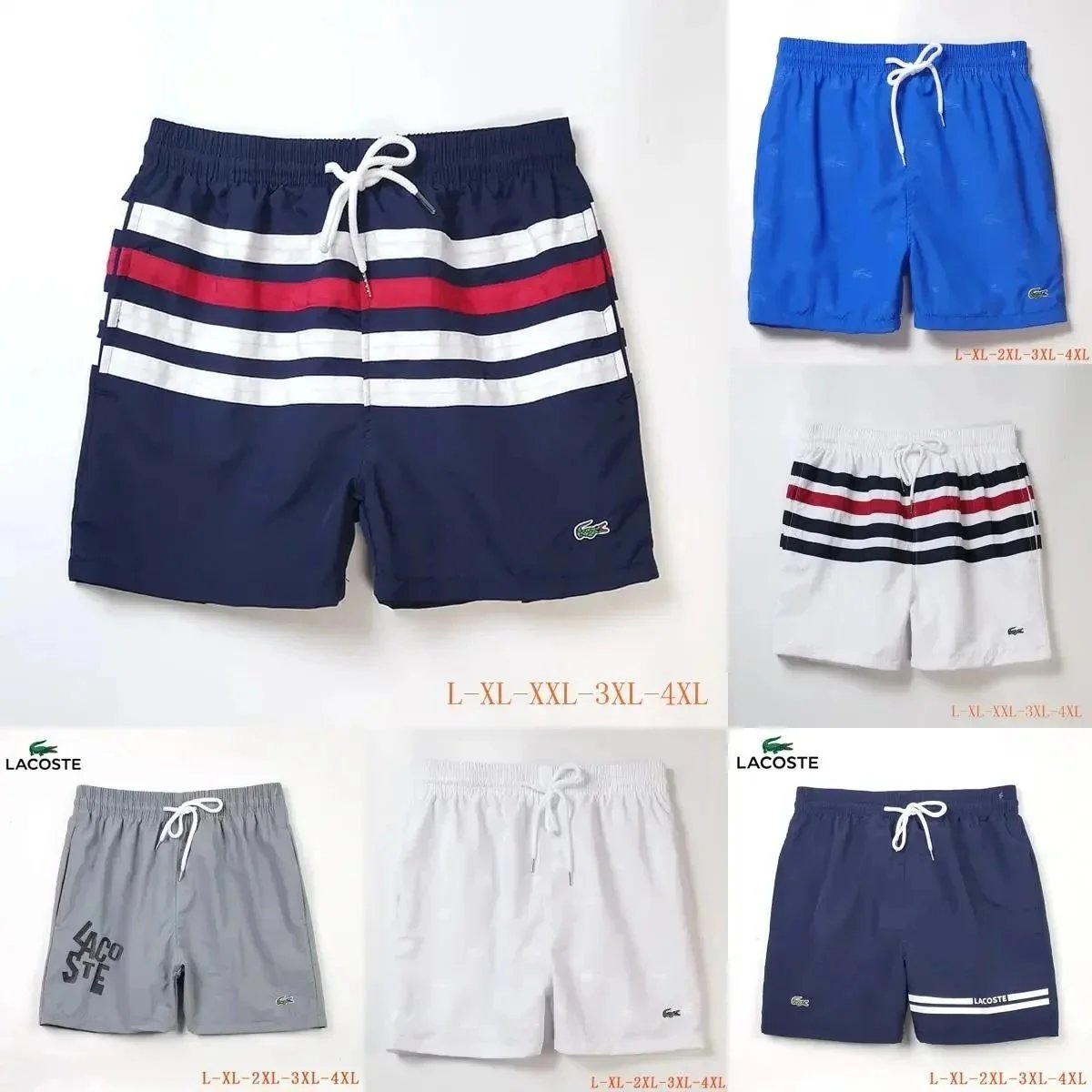 Lacoste Striped Swim