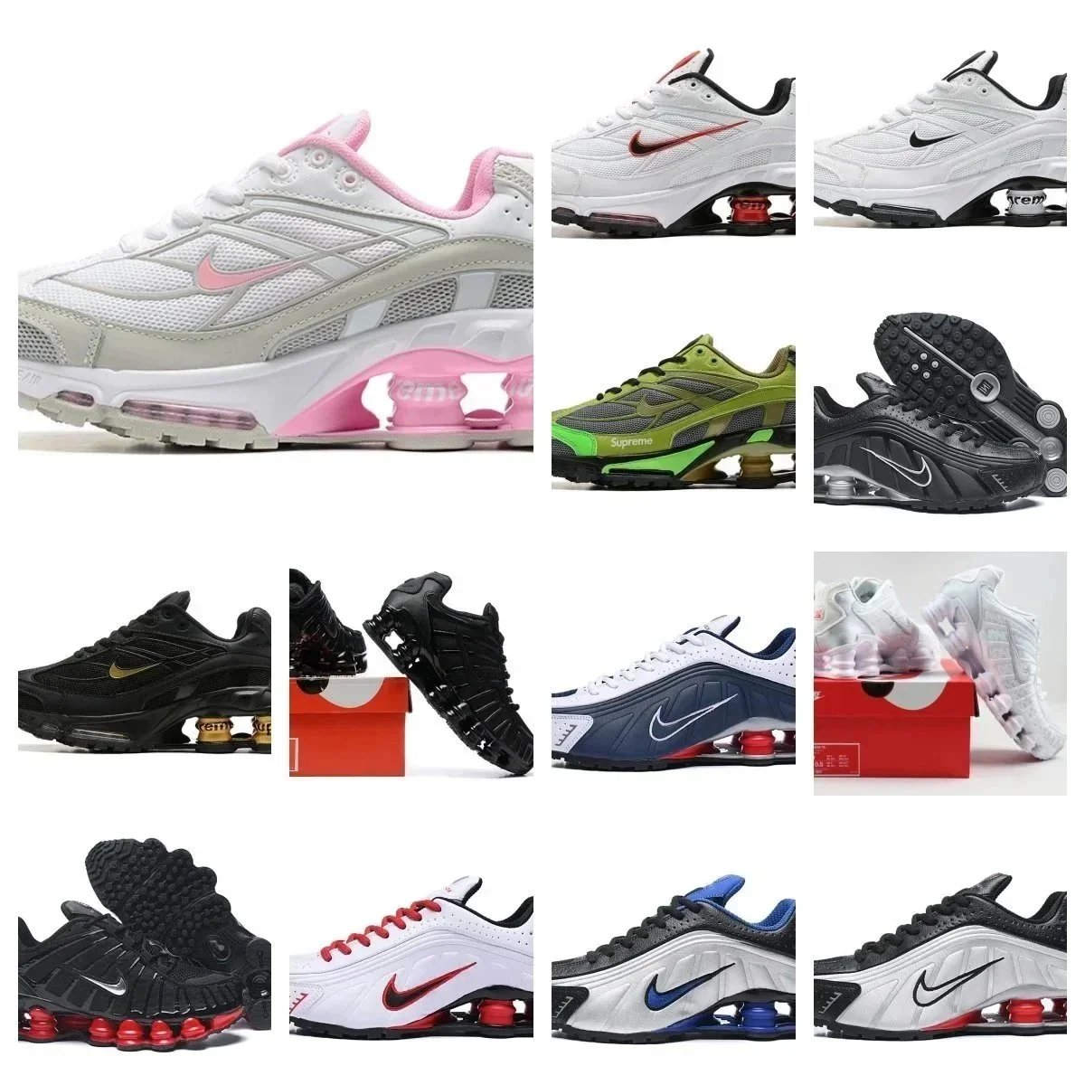 Nike Shox Running Shoes in Various Colors