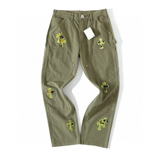 Chrome Hearts Green Carpenter Pants