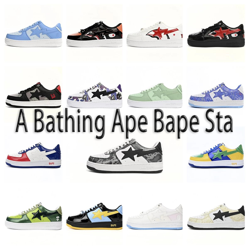 Bape Low Top Sneakers in Various Colors and Styles