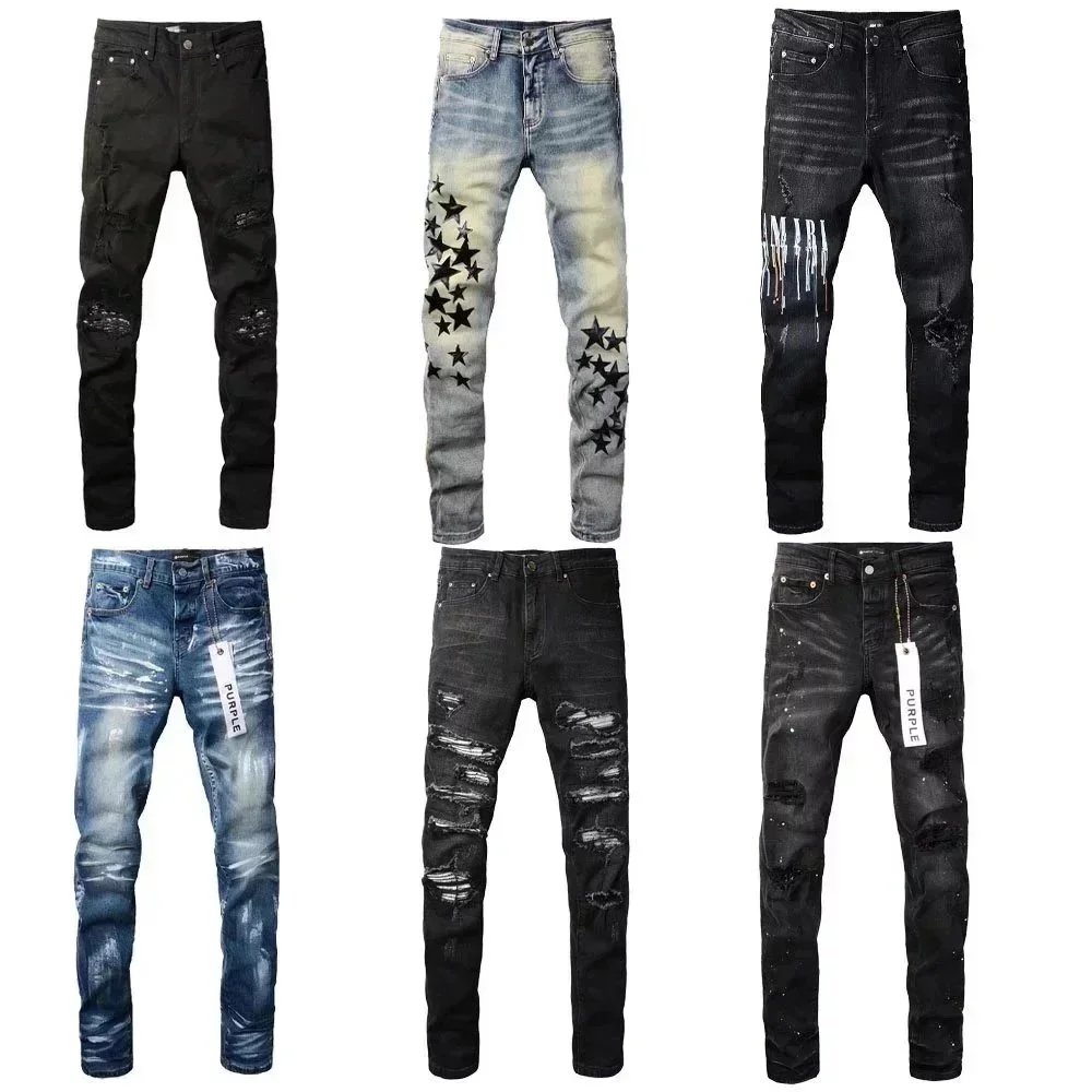 Purple Brand Distressed Jeans in Various Colors and Styles