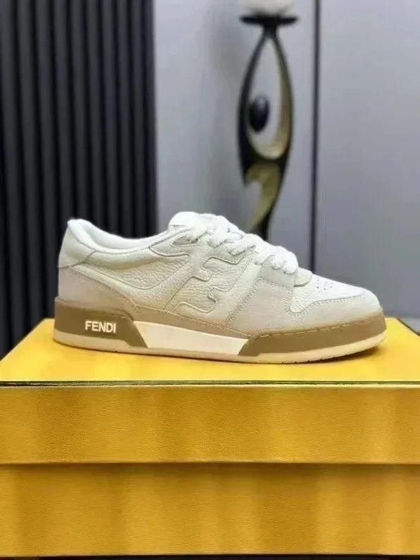 Fendi White Low Top 