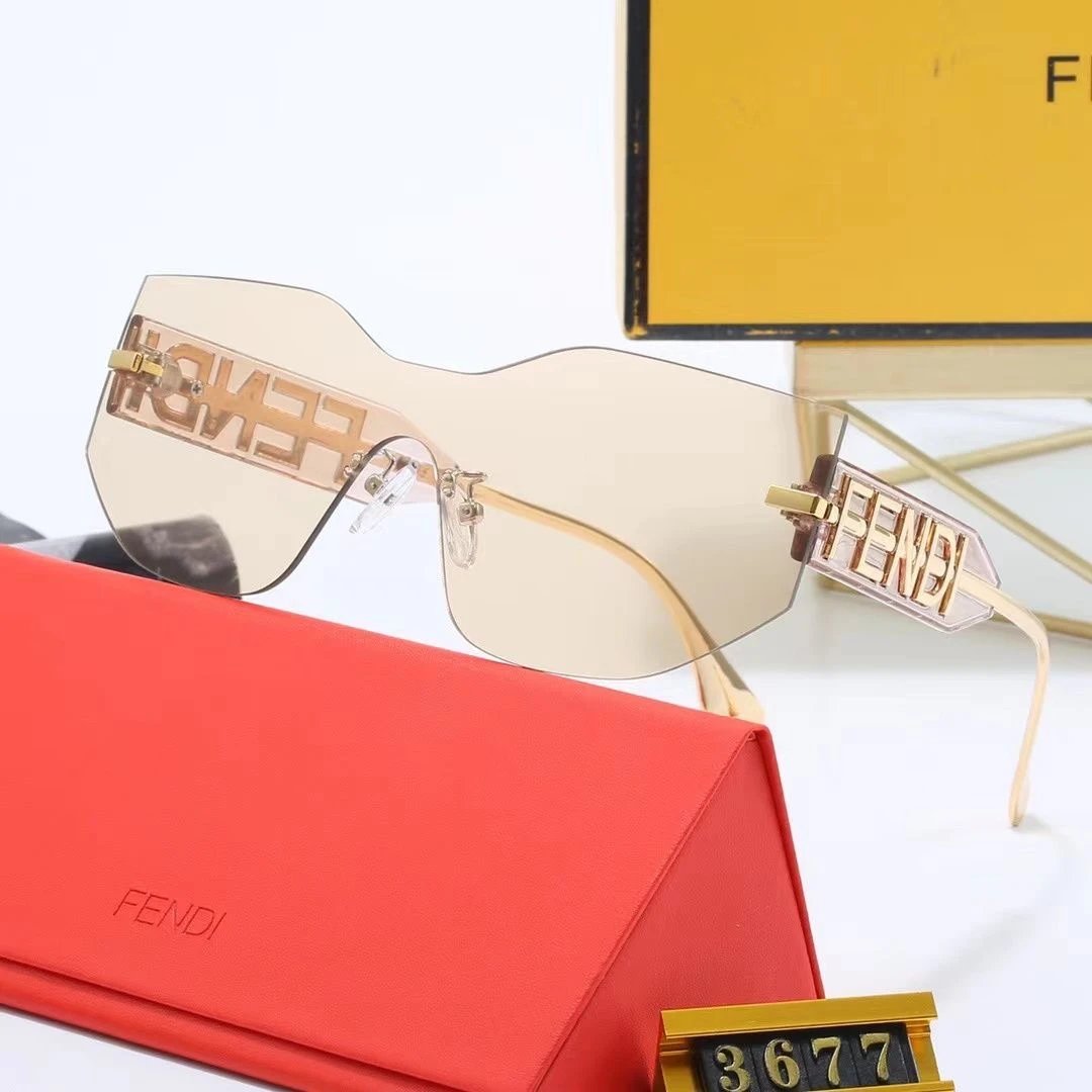 Fendi Gold Rimless S