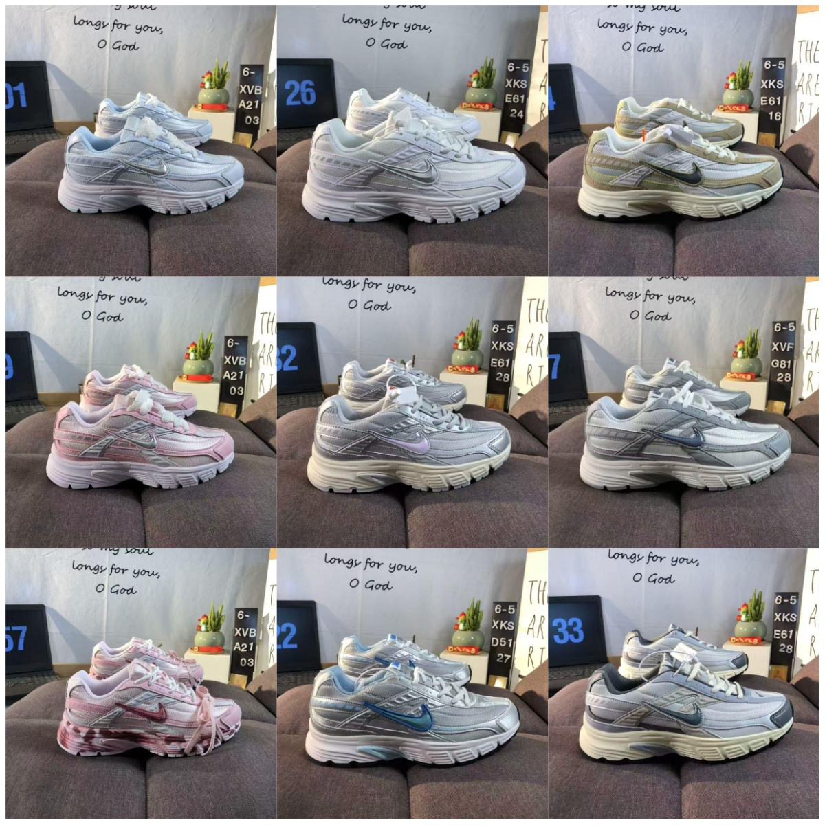 Nike White and Silve