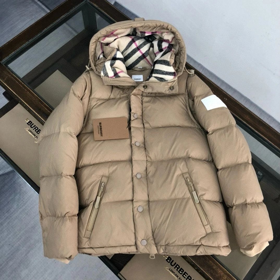 Burberry Beige Puffer Jacket