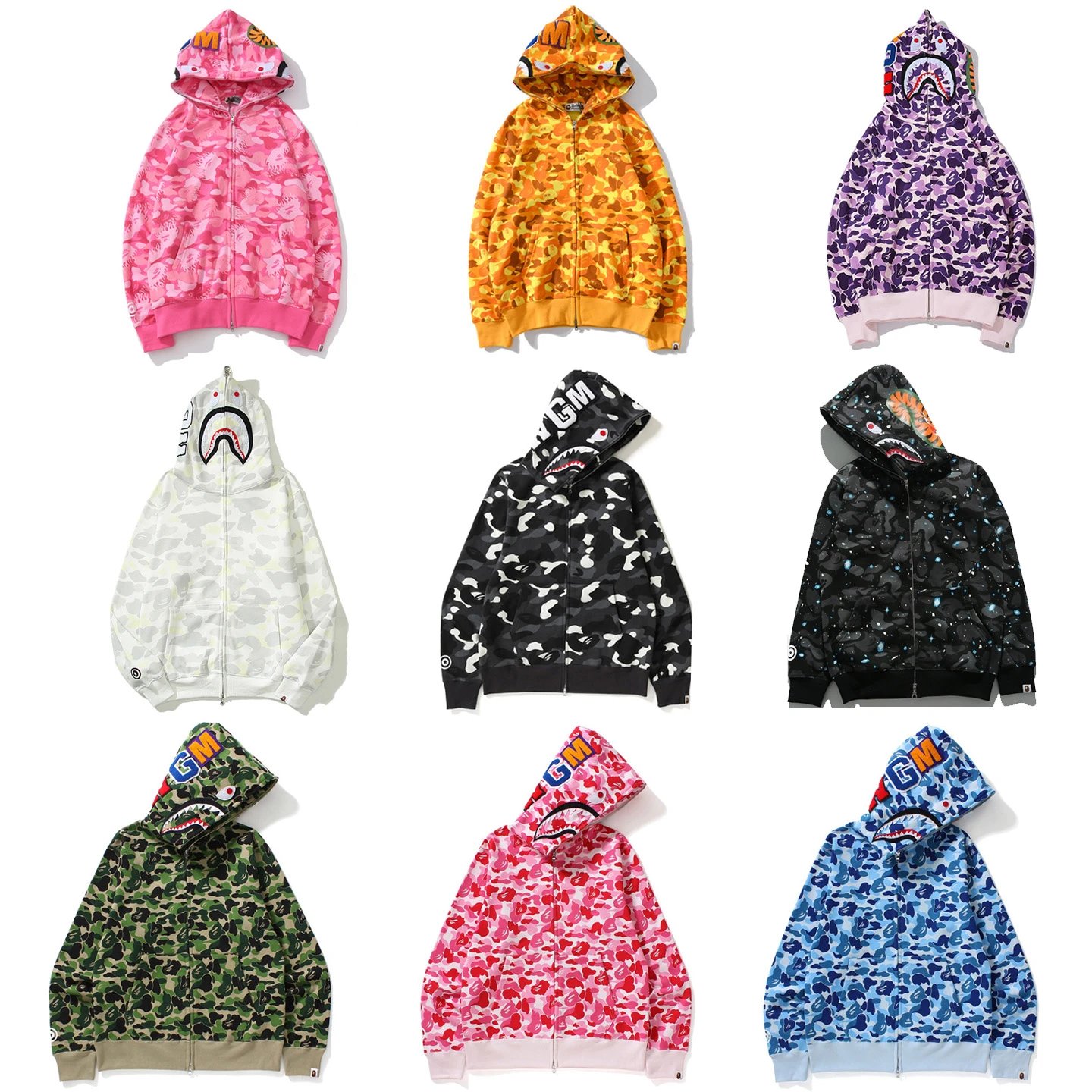 A Bathing Ape Camo Zip-Up Hoodie