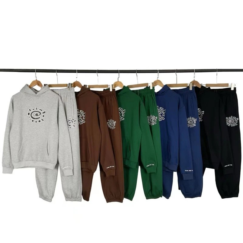 Graphic Hoodie and Pants Set in Multiple Colors