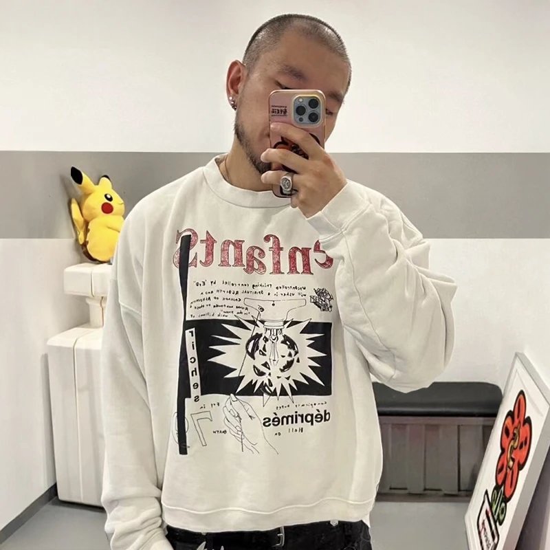 White Graphic Sweatshirt