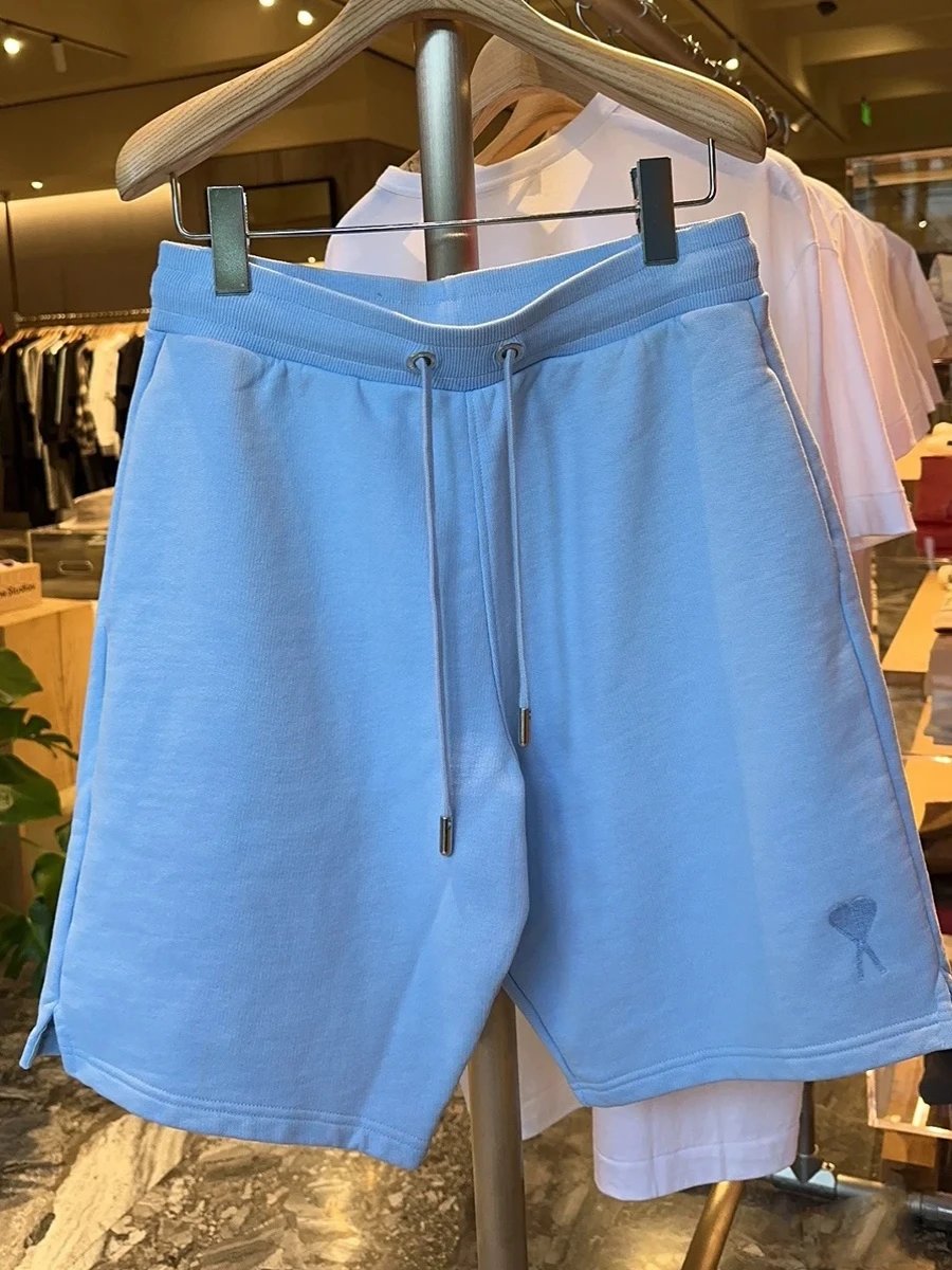 AMI Blue Drawstring Shorts