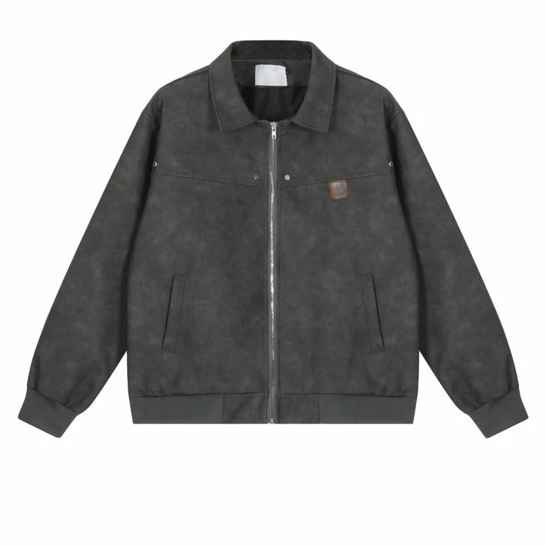 Black Faux Leather Z