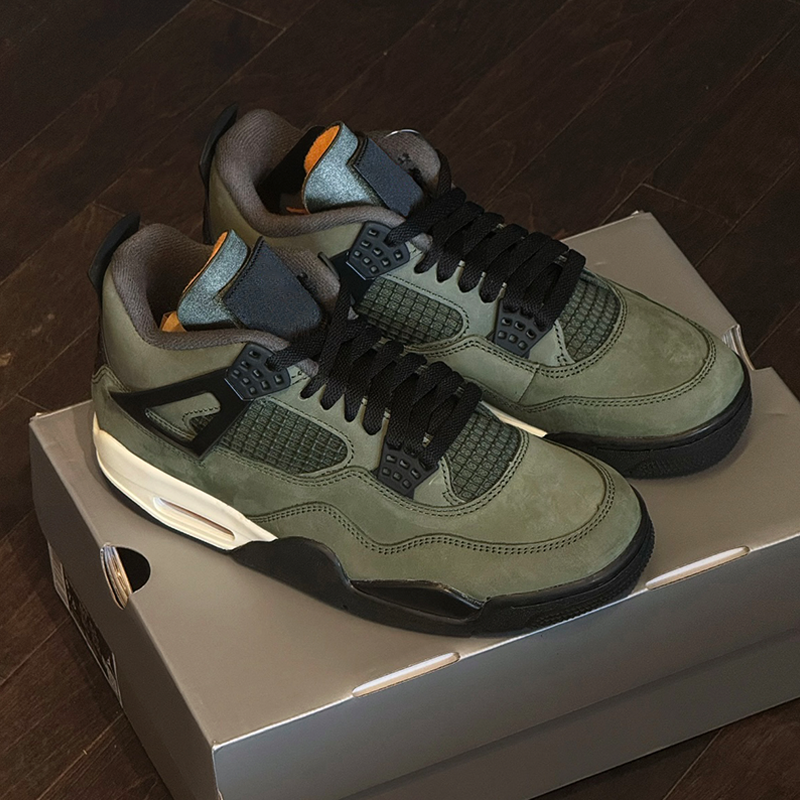 Air Jordan 4 Olive Green Sneakers