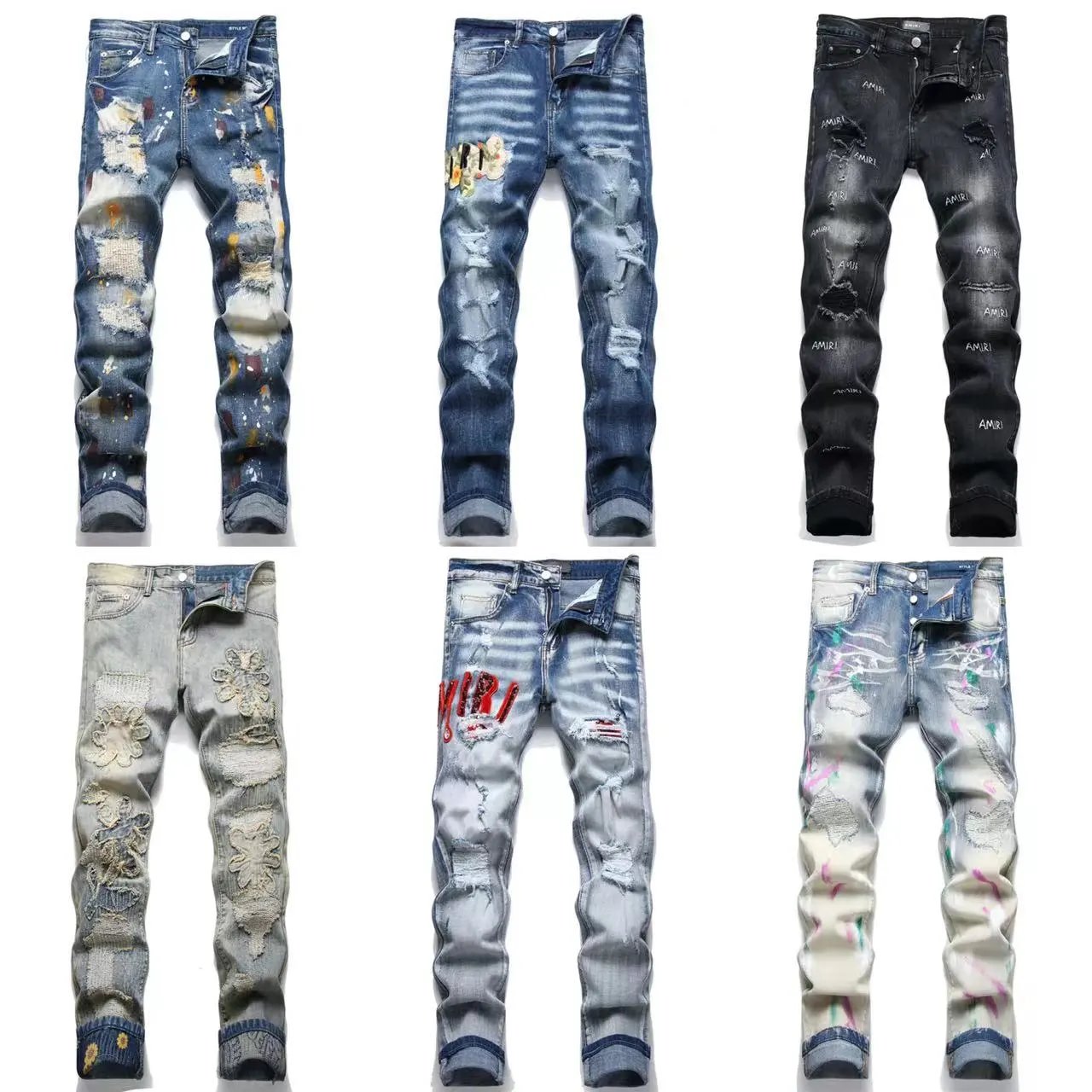 Amiri Distressed Denim Jeans
