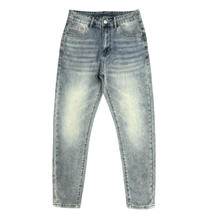 Light Blue Straight Leg Jeans