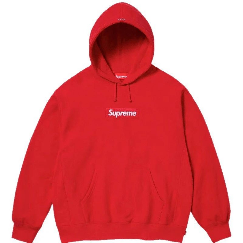 Supreme Red Box Logo Hoodie
