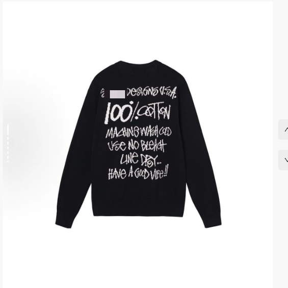 Se Designs USA Black Cotton Sweater